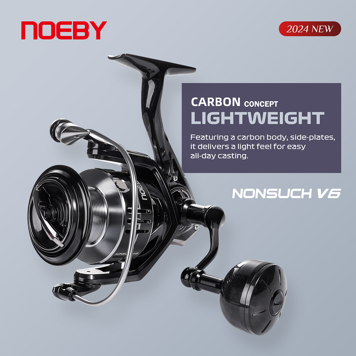 Fishing Equipment Brands - Kołowrotek wędkarski Noeby Carbon Spinning 2500