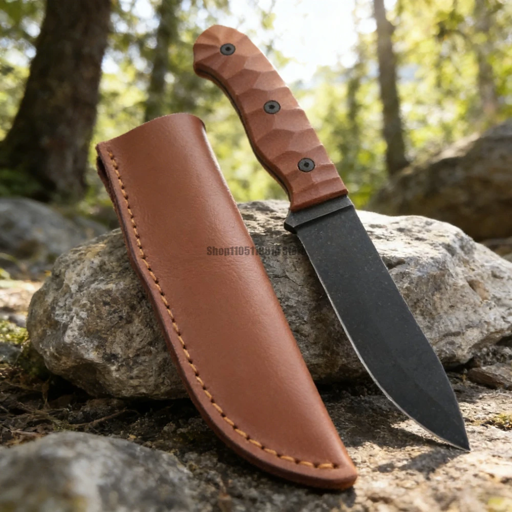 Fishing Equipment Essentials - Nóż survivalowy z ostrzem stałym i