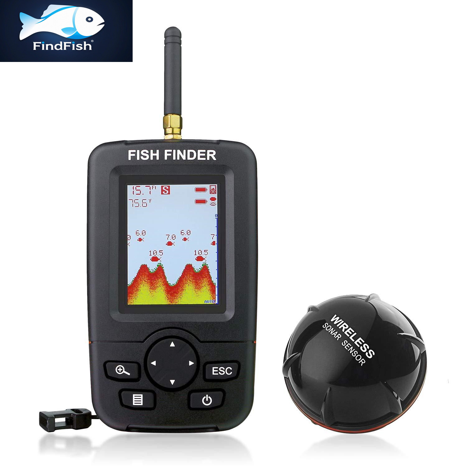Fishing Equipment English - 100M przenośny sonar lokalizatory ryb przynęta