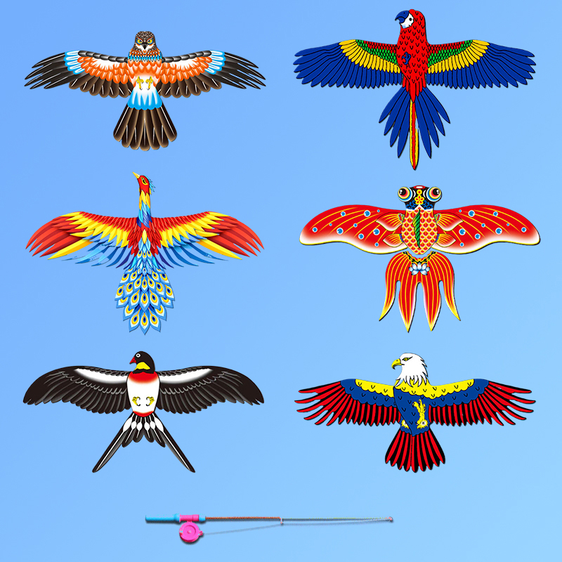 Fishing Equipment Kids - Cartoon Eagle Składany latawiec dla dzieci