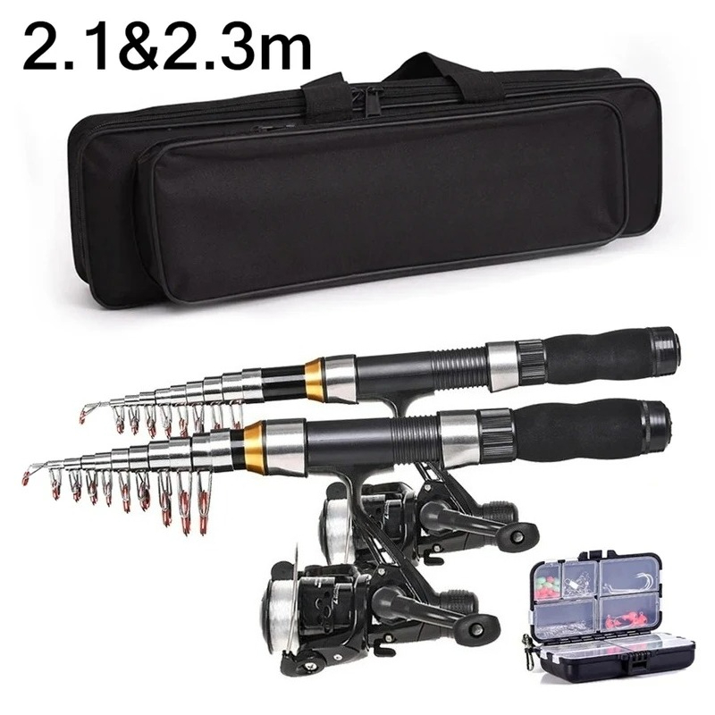 Fishing Equipment Bag - BRAVMAK 2.1/2.3 m Teleskopowy Zestaw Wędkarski