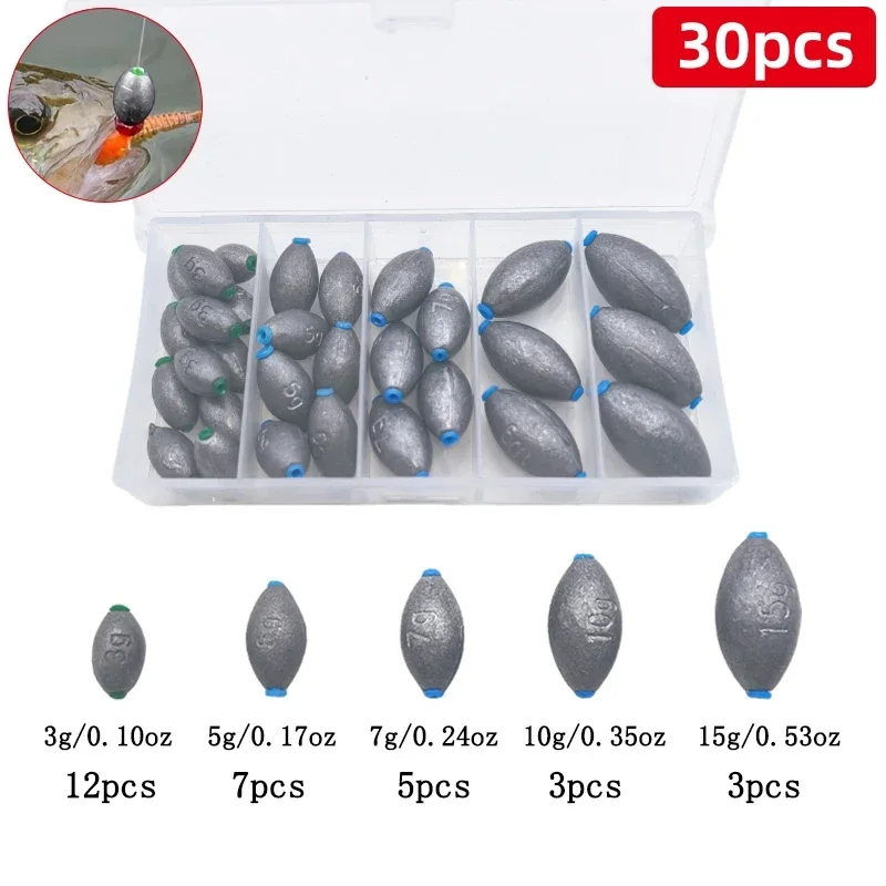 Zestaw 30/10 obciążników jajko – Fishing Equipment Kit recenzja i cena