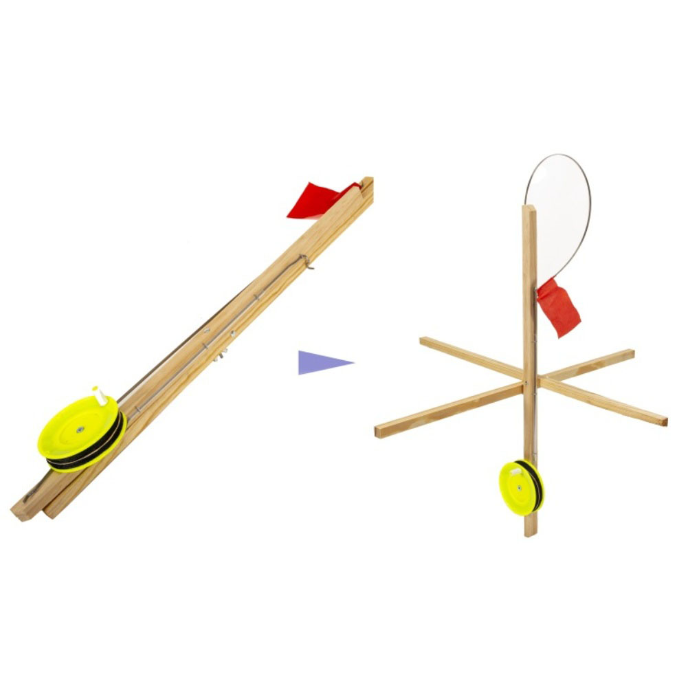 3 szt. Drewniane flagi do łowi – Ice Fishing Tip Up recenzja i cena