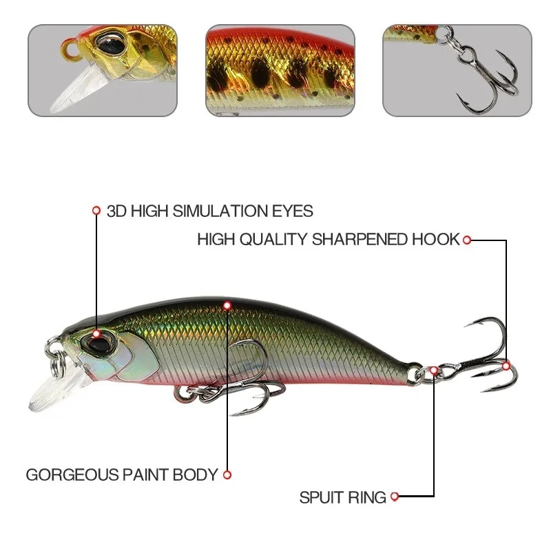 15 szt. Tonących Przynęt Wędka – Fishing Equipment Kit recenzja i cena