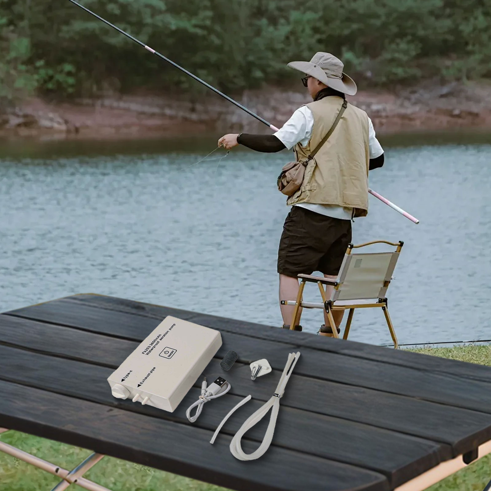 Pompa tlenowa 14*6*2.2cm, pomp – Fishing Equipment Brands recenzja i cena