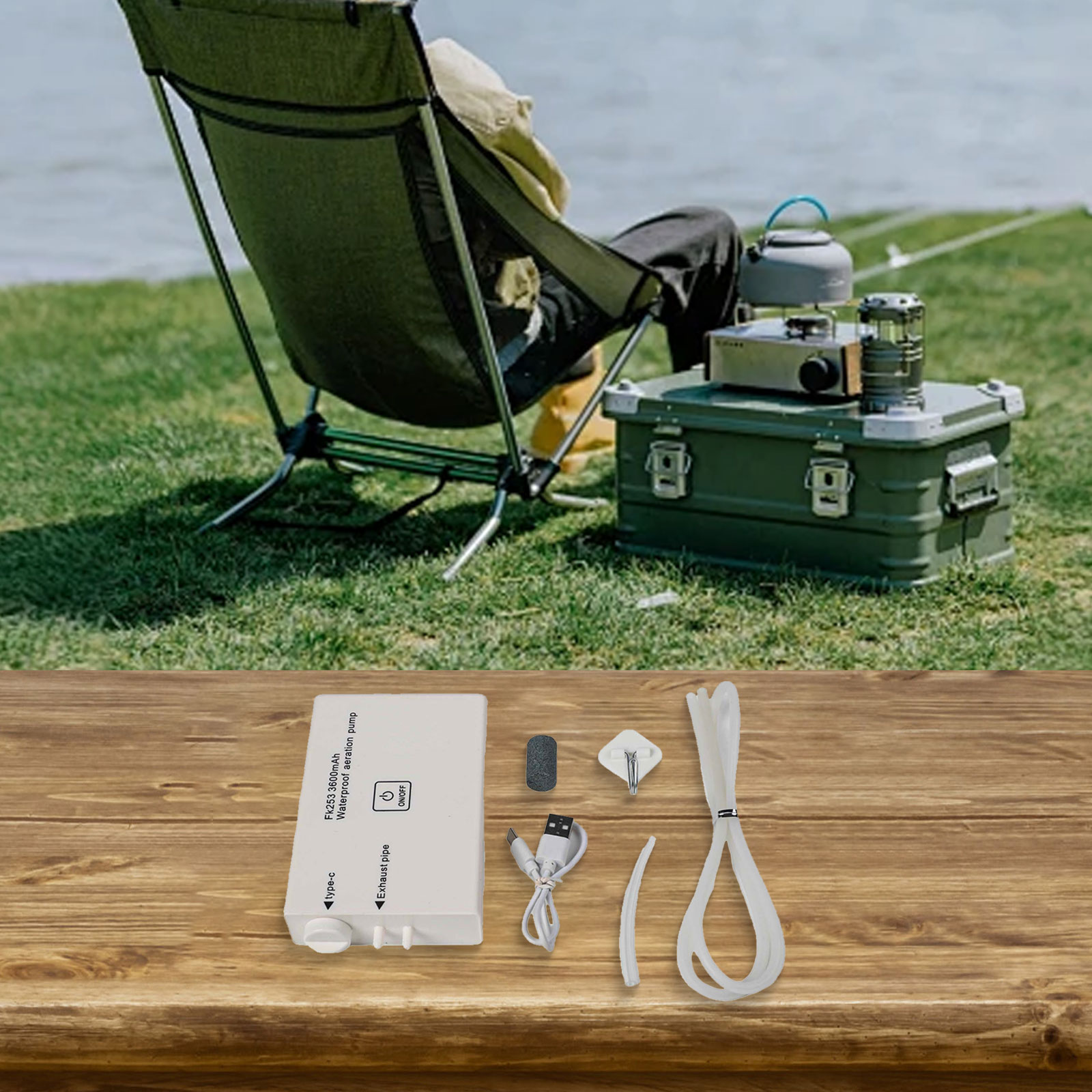 Pompa tlenowa 14*6*2.2cm, pomp – Fishing Equipment Brands recenzja i cena