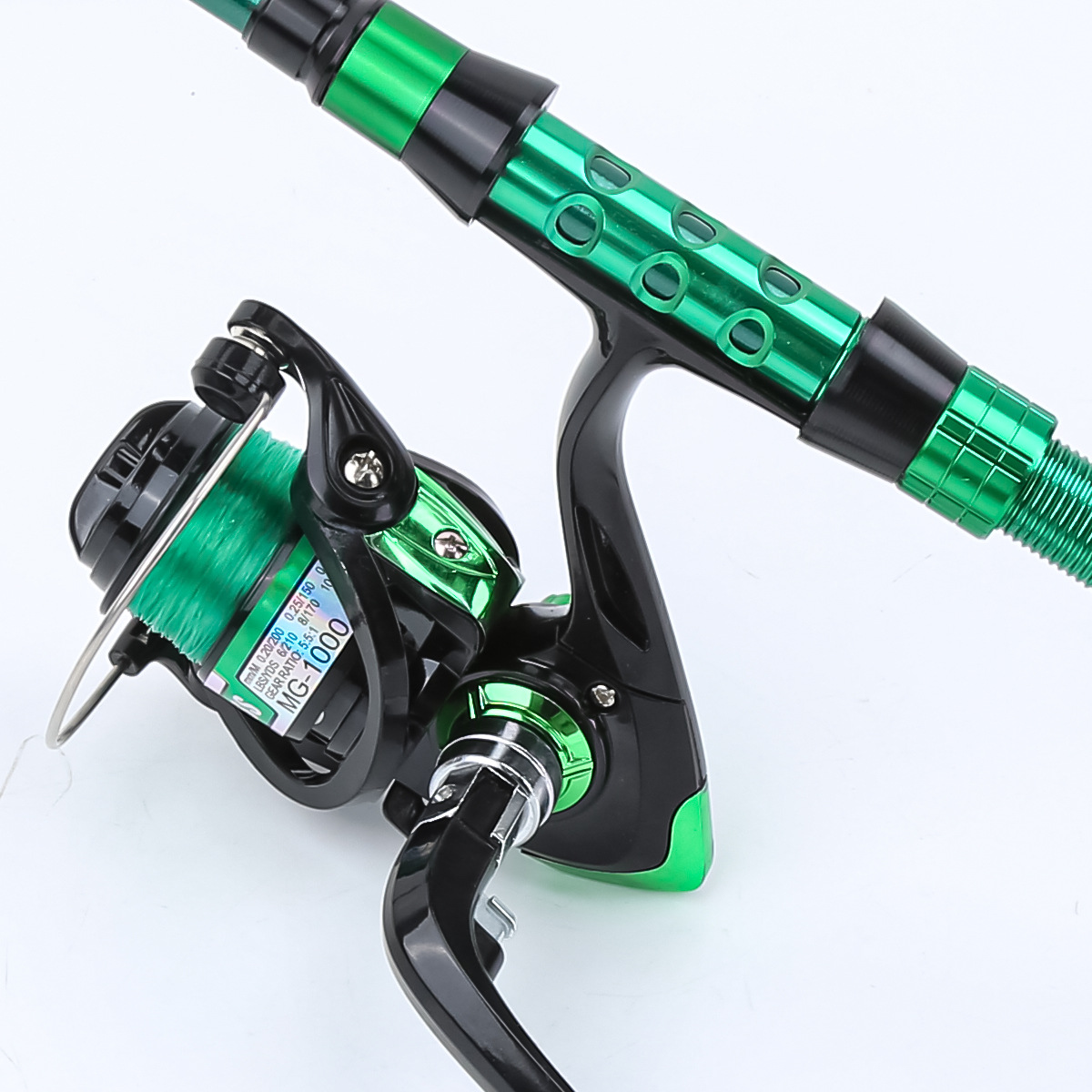 1.8-metrowy zielony teleskopow – Fishing Equipment Kit recenzja i cena